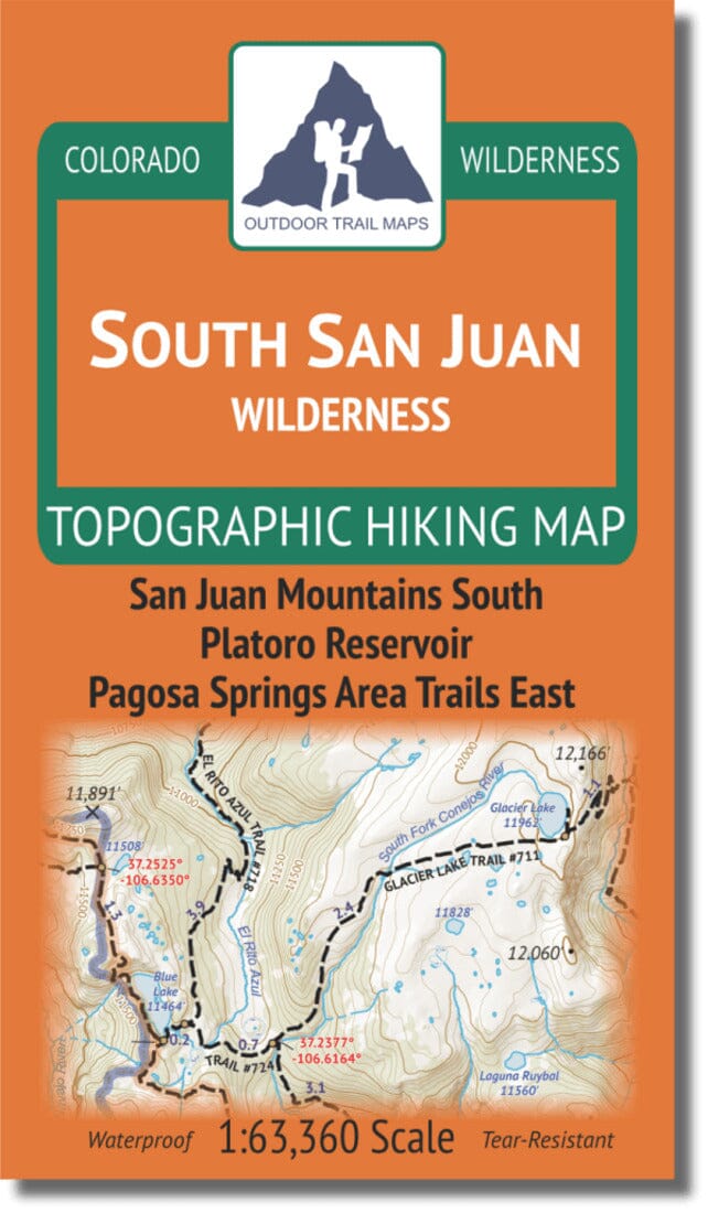 South San Juan Wilderness | Outdoor Trail Maps LLC carte pliée 