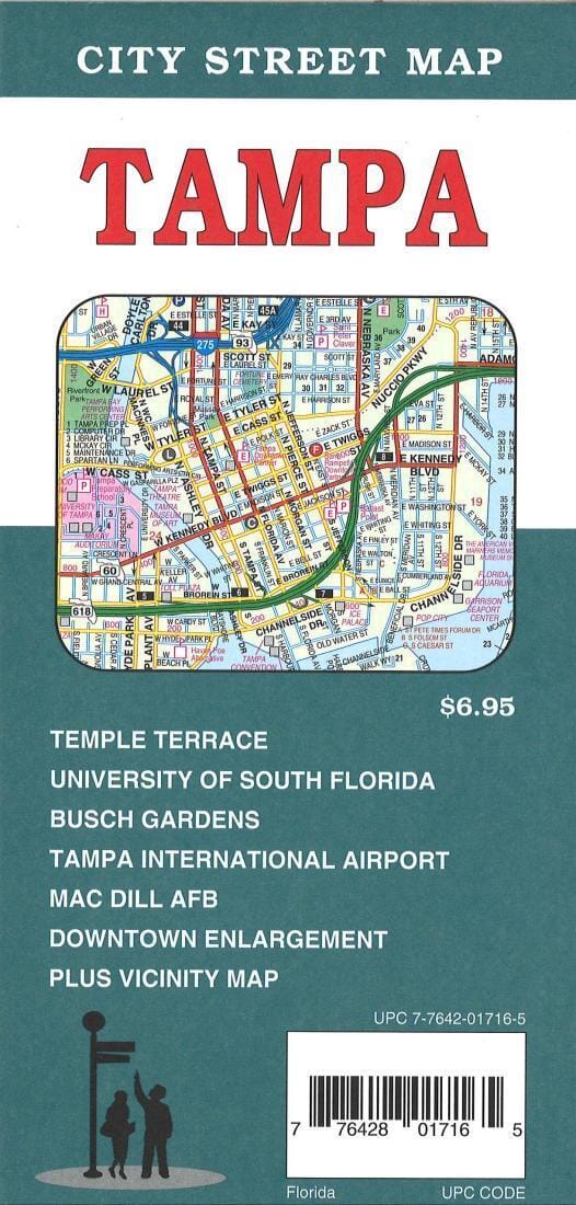 Tampa, Florida City Street Map | GM Johnson Road Map 