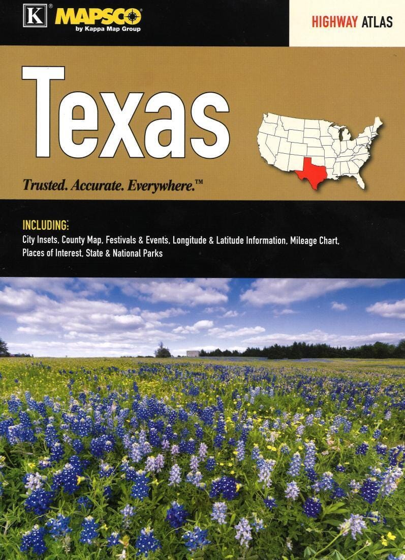 Texas Highway Atlas and Travel Planner | Kappa Map Group Atlas 