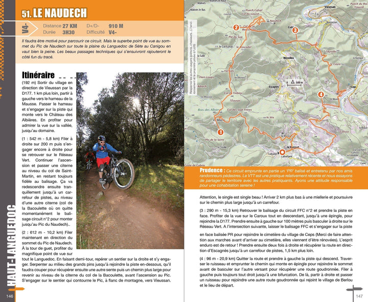 Topoguide cyclo - Hérault : 62 itinéraires VTT | VTOPO guide vélo VTOPO 