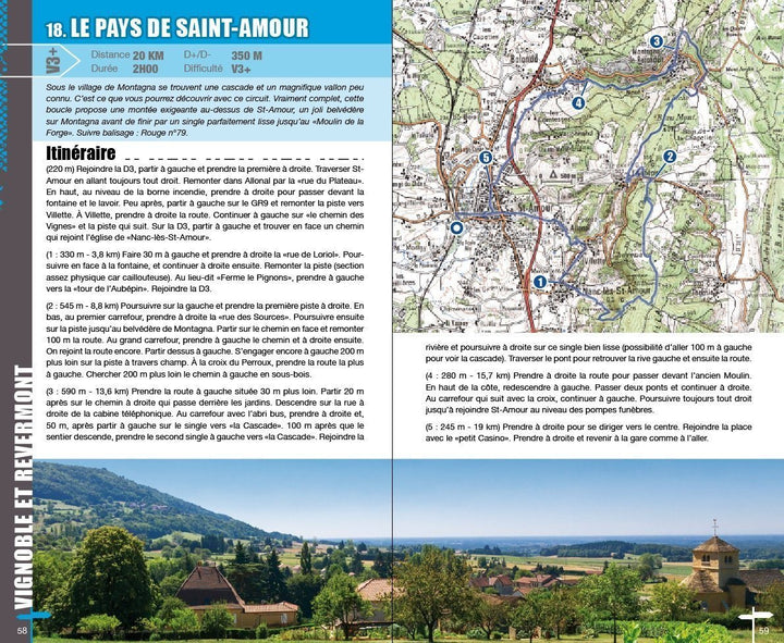 Topoguide cyclo - Jura : 55 circuits VTT | VTOPO guide vélo VTOPO 