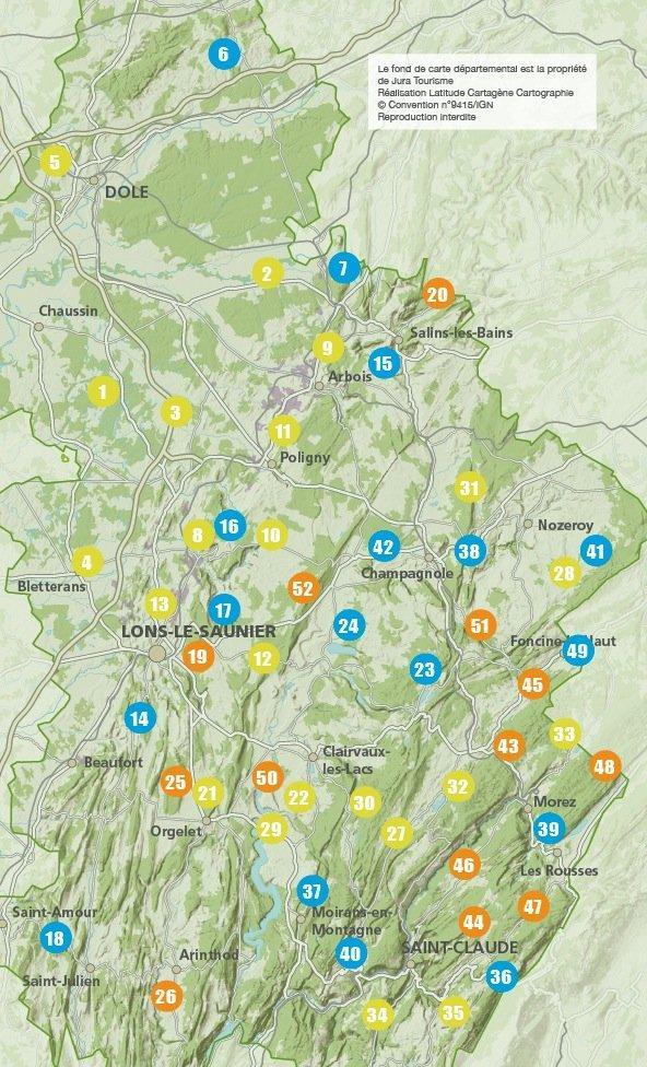 Topoguide cyclo - Jura : 55 circuits VTT | VTOPO guide vélo VTOPO 