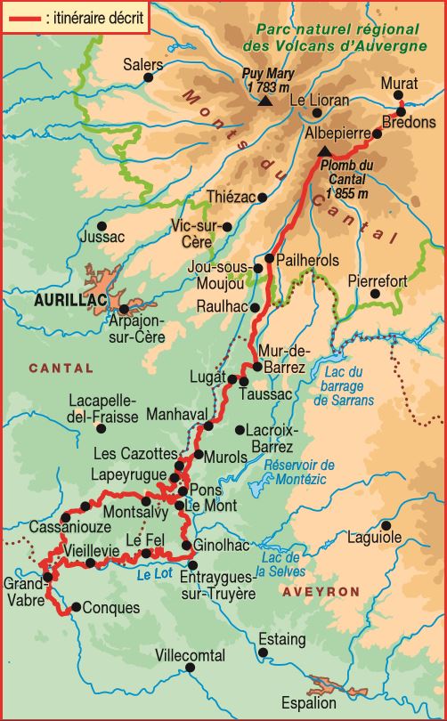 Topoguide de randonnée - Des Monts du Cantal à la vallée du Lot - GR465 | FFR guide de randonnée FFR - Fédération Française de Randonnée 