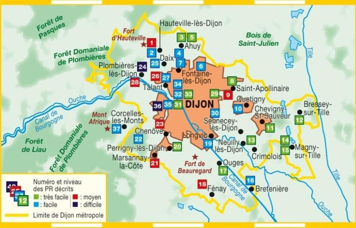 Topoguide de randonnée - Dijon Métropole | FFR guide de randonnée FFR - Fédération Française de Randonnée 