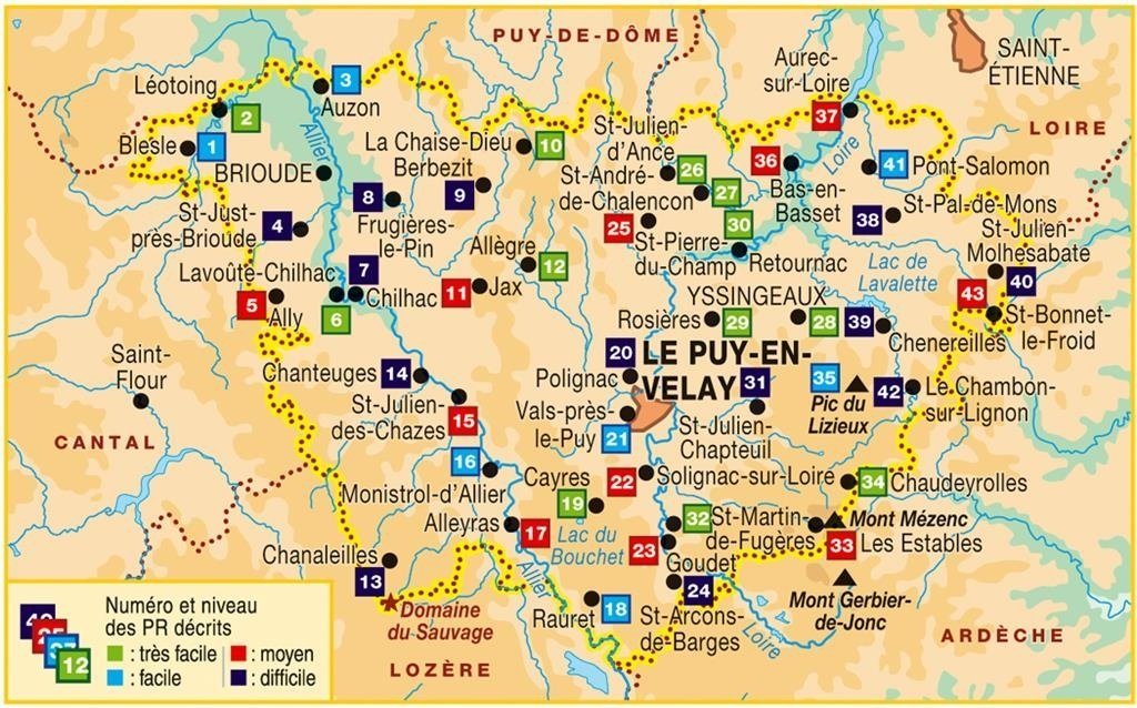 Topoguide de randonnée - La Haute-Loire à pied | FFR guide de randonnée FFR - Fédération Française de Randonnée 