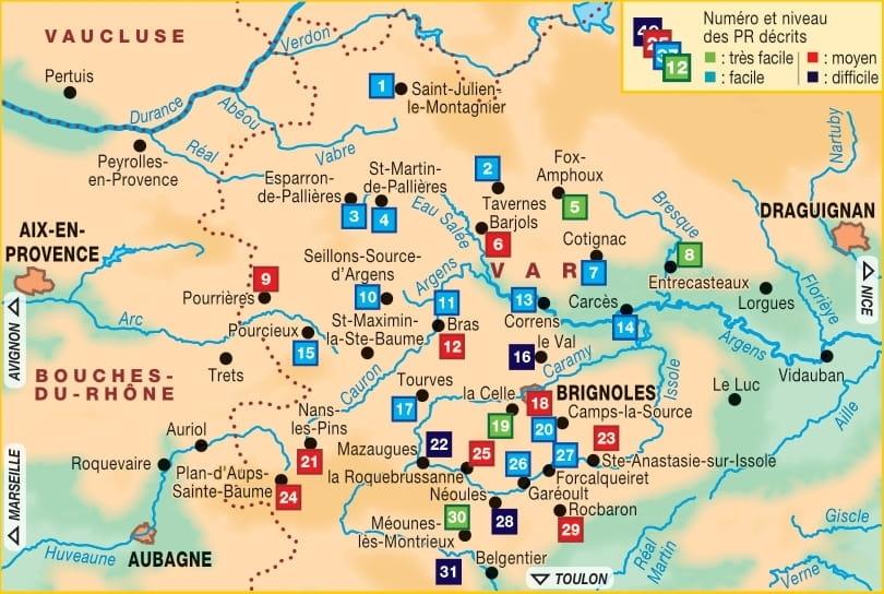 Topoguide de randonnée - La Provence Verte à pied | FFR guide de randonnée FFR - Fédération Française de Randonnée 