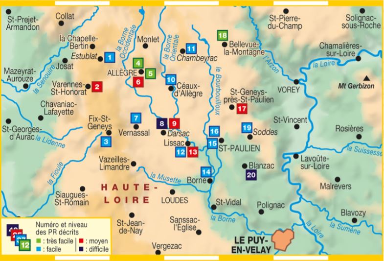Topoguide de randonnée - Le Velay à pied | FFR guide de randonnée FFR - Fédération Française de Randonnée 