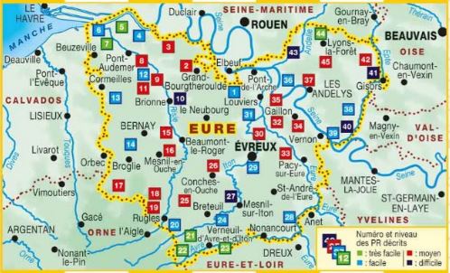 Topoguide de randonnée - L'Eure à pied | FFR guide de randonnée FFR - Fédération Française de Randonnée 