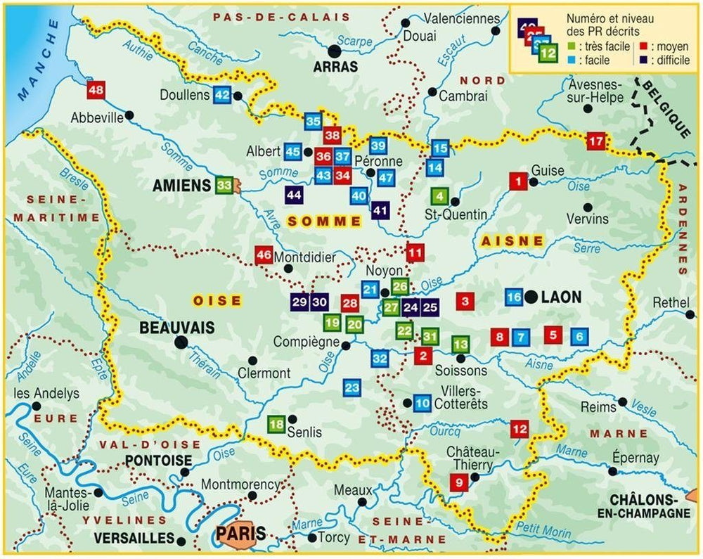 Topoguide de randonnée - Picardie : dans les traces de la Grande Guerre... à pied | FFR guide de randonnée FFR - Fédération Française de Randonnée 