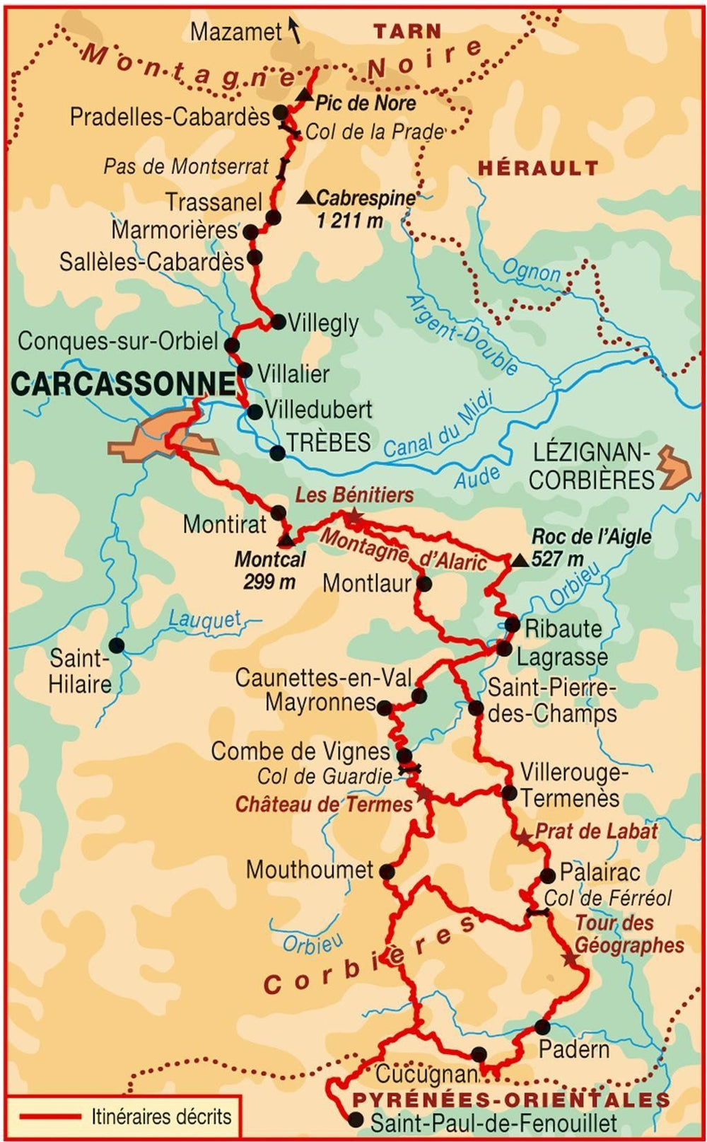 Topoguide de randonnée - Traversée de l'Aude - GR36/ GR36A | FFR guide de randonnée FFR - Fédération Française de Randonnée 