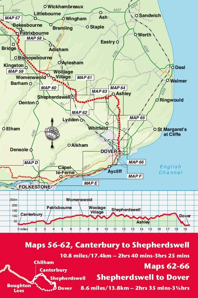 Topoguide de randonnées (en anglais) - North Downs Way | Trailblazer guide petit format Trailblazer 