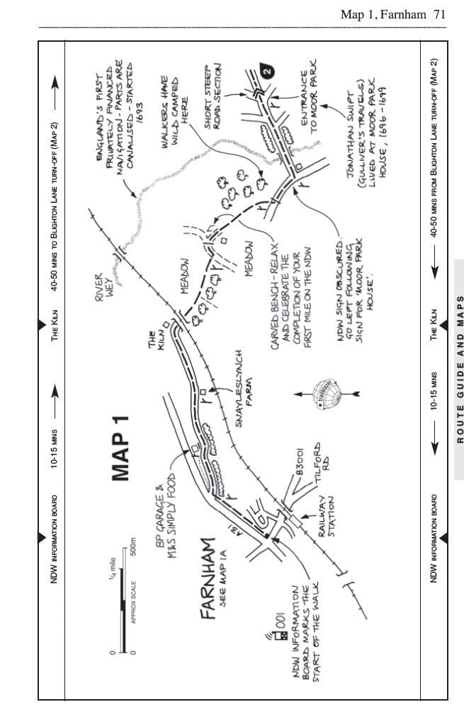 Topoguide de randonnées (en anglais) - North Downs Way | Trailblazer guide petit format Trailblazer 