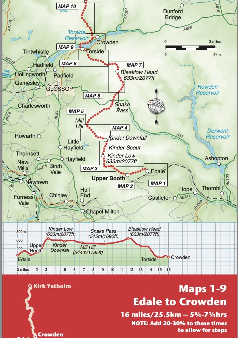 Topoguide de randonnées (en anglais) - Pennine Way | Trailblazer guide de randonnée Trailblazer 