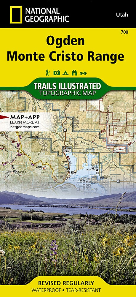 Trails Map of Ogden Monte Cristo Range (Utah), # 700 | National Geographic carte pliée National Geographic 