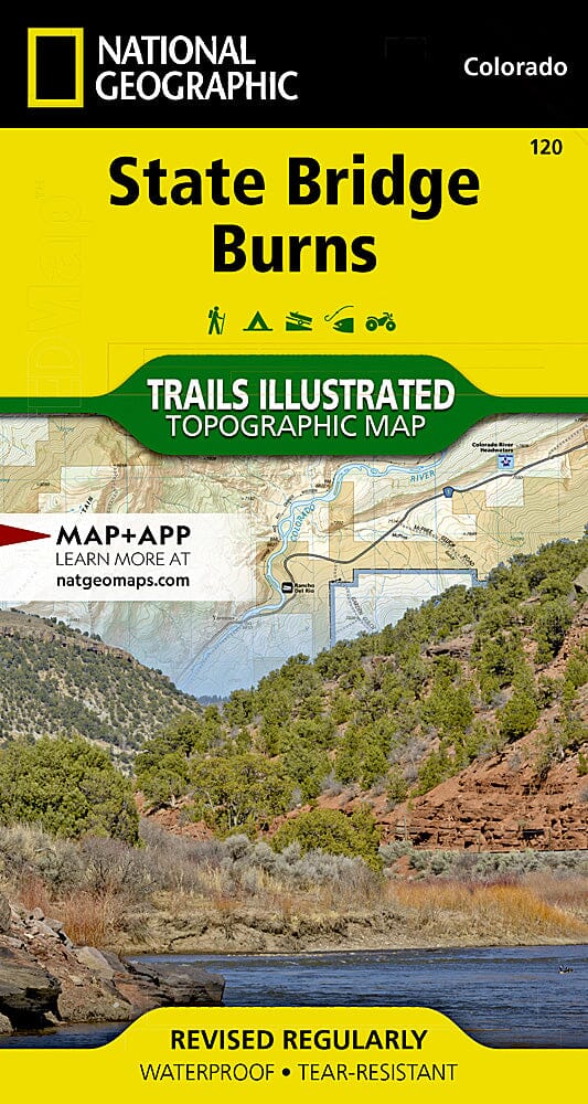 Trails Map of State Bridge / Burns (Colorado), # 120 | National Geographic carte pliée National Geographic 