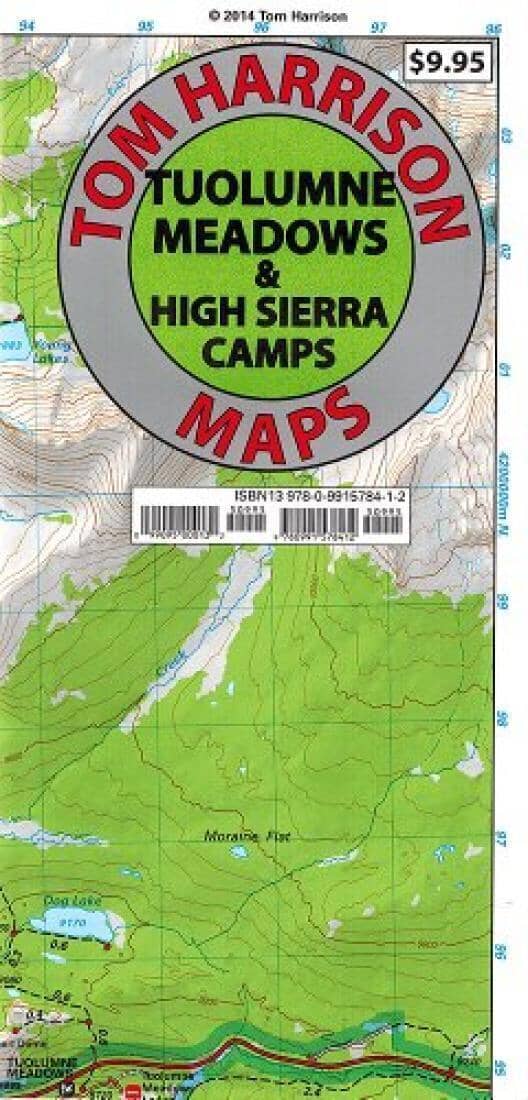 Tuolumne Meadows and High Sierra Camp Loop by Tom Harrison Maps