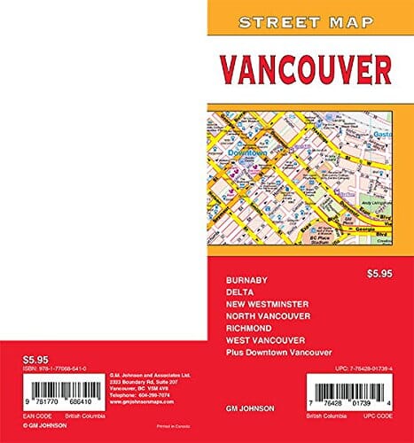 Vancouver - GM Johnson carte pliée GM Johnson 