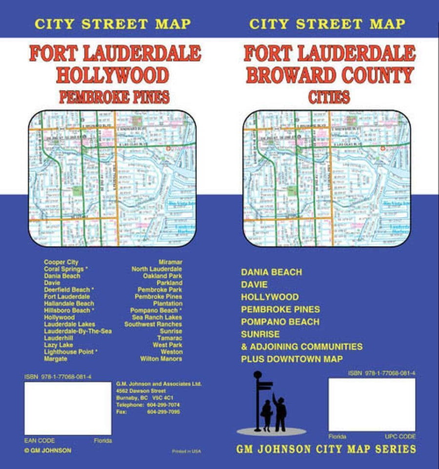 Fort Lauderdale and Broward County Cities - Florida | GM Johnson Road Map 