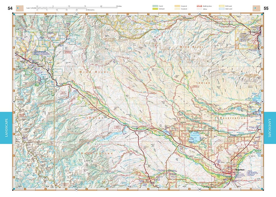 Wyoming Road and Recreation Atlas | Benchmark Maps atlas Benchmark Maps 